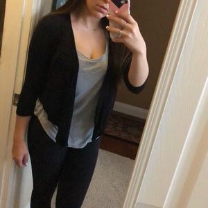 Black cardigan